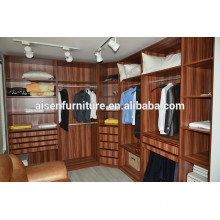 Hot selling waterproof MDF wardrobe designs, walk in closet for Germany market